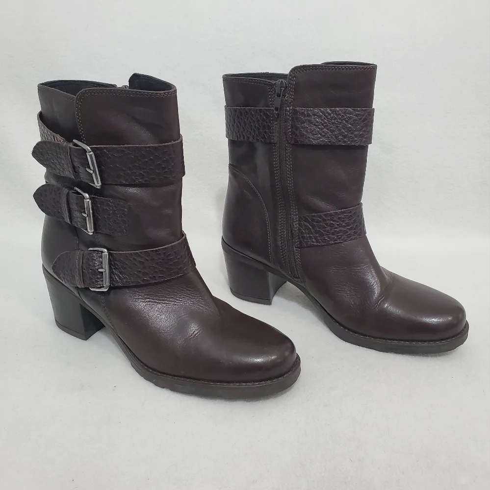 Clarks Fernwood Lake Brown Leather Boots